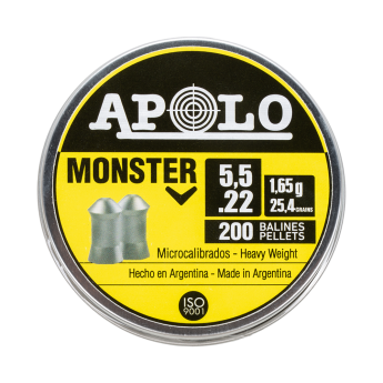 Пуля пневматическая APOLO MONSTER 5,5мм, 1,6гр (200 шт.)