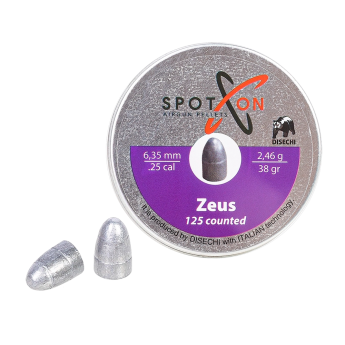 Пуля пневматическая SPOTON ZEUS 6,35мм, 2,46гр (125 шт.)